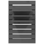 Étagères de chevet murales 2 pcs Gris Bois de pin massif – Image 4
