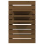 Étagères de chevet murales 2 pcs Marron miel Bois de pin massif – Image 4