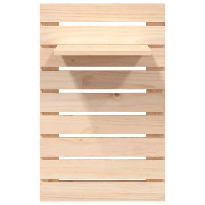 Étagères de chevet murales 2 pcs Bois de pin massif – Image 4