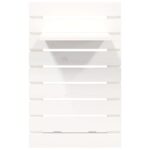 Étagères de chevet murales 2 pcs Blanc Bois de pin massif – Image 4