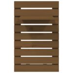 Étagères de chevet murales 2 pcs Marron miel Bois de pin massif – Image 4