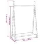 Porte-vêtements 100x45x150 cm Bois de pin massif – Image 5