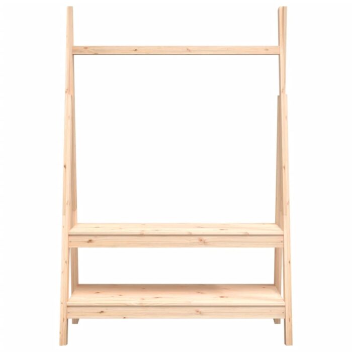 Porte-vêtements 100x45,5x150 cm Bois de pin massif – Image 3