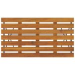 Table de bistro pliante 100x54x71cm Bois acacia solide et acier – Image 3