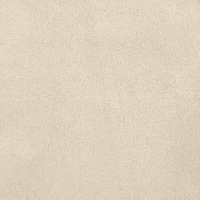 Chaise berçante avec repose-pied Blanc crème Tissu – Image 9