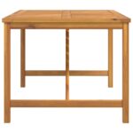 Table à manger de jardin 150x90x74 cm bois d'acacia solide – Image 2