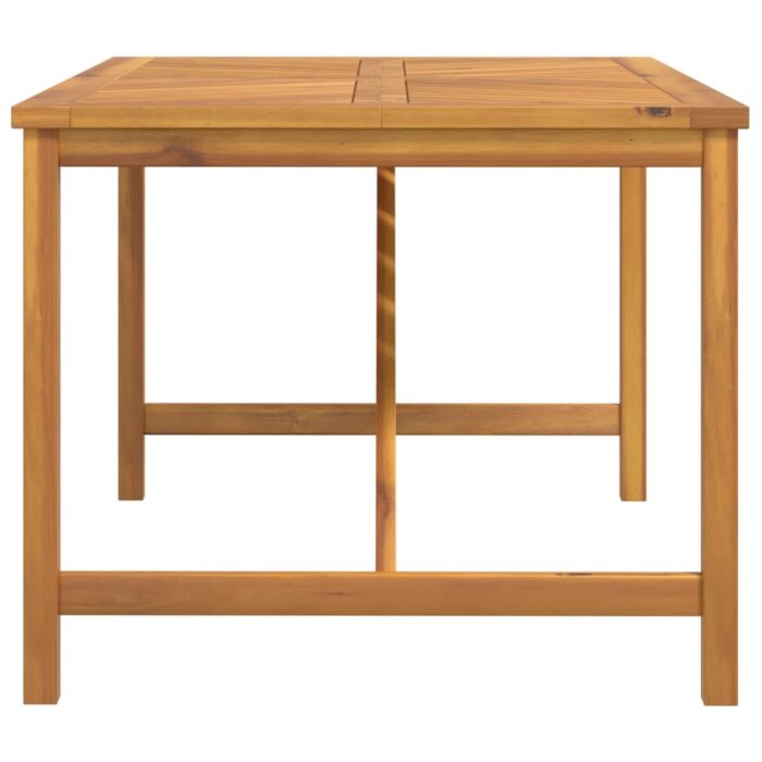 Table à manger de jardin 150x90x74 cm bois d'acacia solide – Image 2