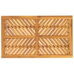 Table à manger de jardin 150x90x74 cm bois d'acacia solide – Image 3