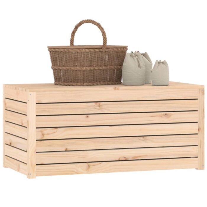 Boîte de jardin 101x50,5x46,5 cm bois massif de pin – Image 2