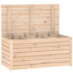 Boîte de jardin 101x50,5x46,5 cm bois massif de pin – Image 4