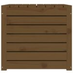 Boîte de jardin marron miel 101x50,5x46,5 cm bois massif de pin – Image 5