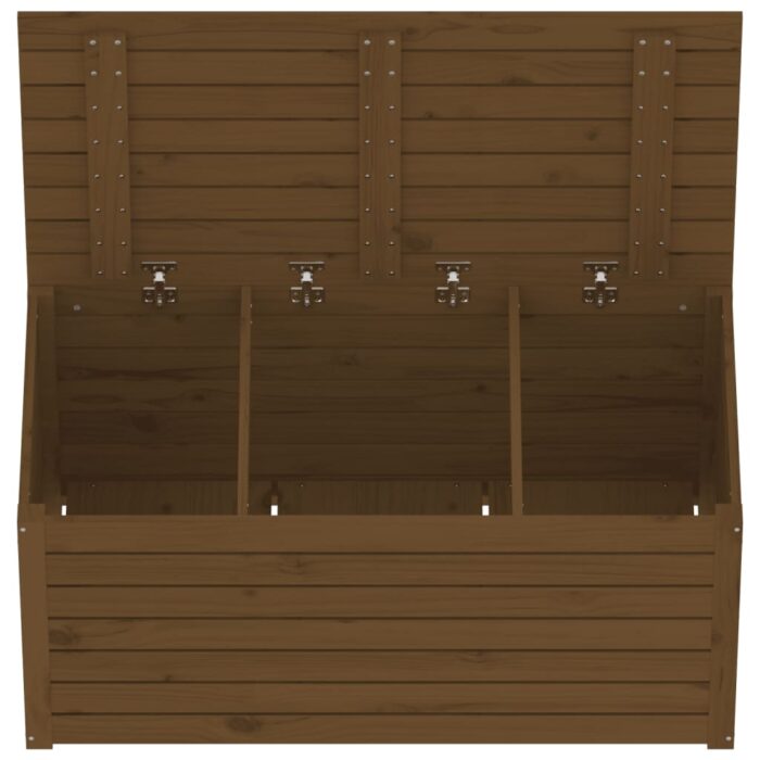 Boîte de jardin marron miel 101x50,5x46,5 cm bois massif de pin – Image 6