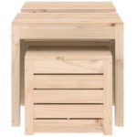Ensemble de boîtes de jardin 3 pcs bois de pin massif – Image 4