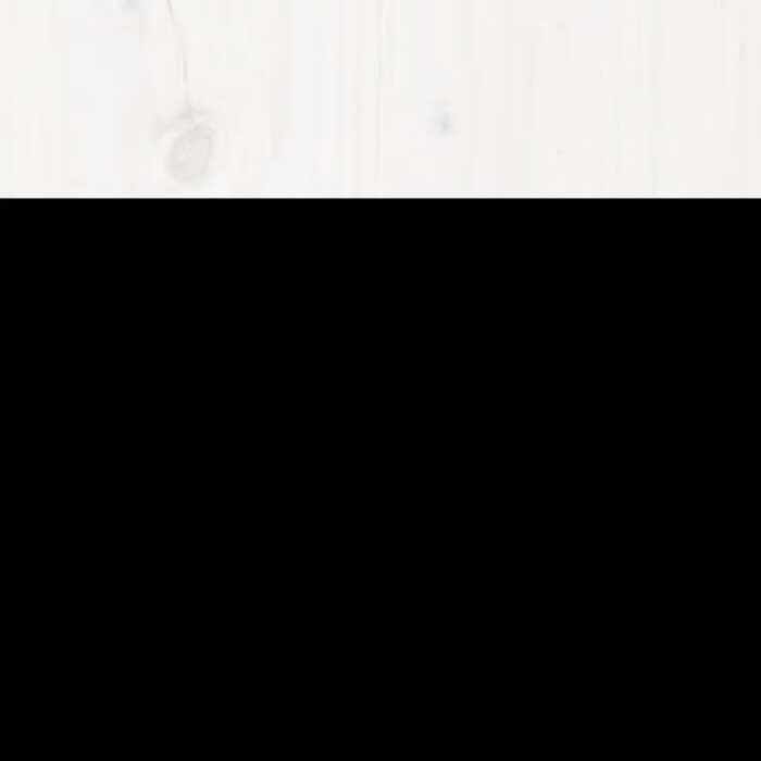 Ensemble de boîtes de jardin 3 pcs blanc bois de pin massif – Image 7