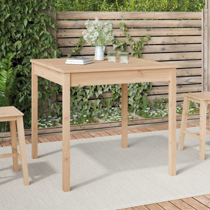 Table de jardin 82,5x82,5x76 cm bois massif de pin – Image 1