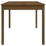Table de jardin marron miel 82,5x82,5x76 cm bois massif de pin – Image 4