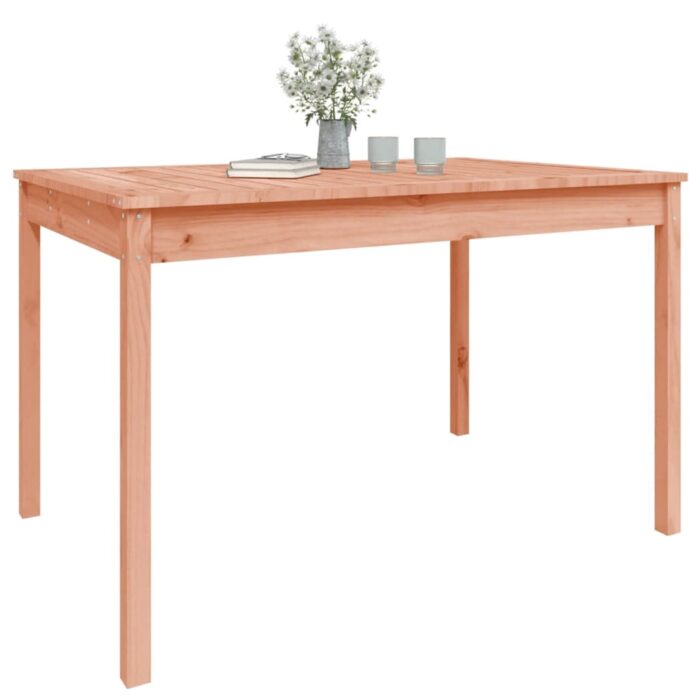 Table de jardin 121x82,5x76 cm bois massif de douglas – Image 2