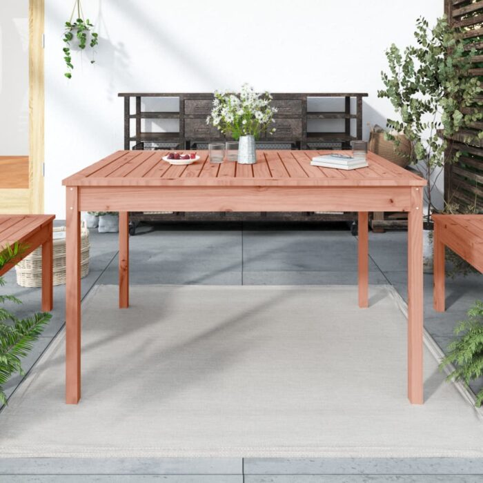 Table de jardin 121x82,5x76 cm bois massif de douglas – Image 1