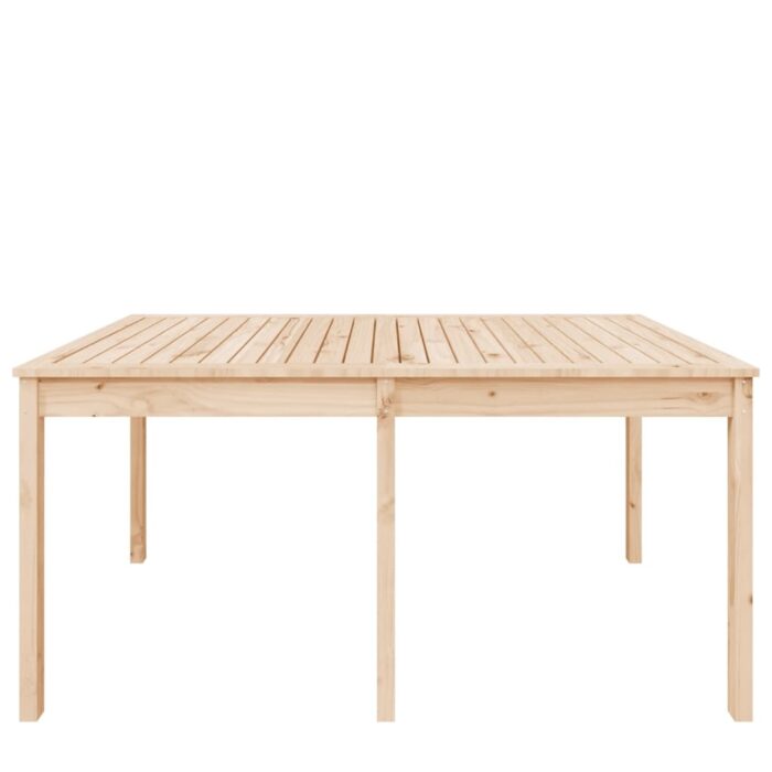 Table de jardin 159,5x82,5x76 cm bois massif de pin – Image 3