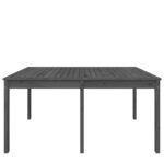 Table de jardin gris 159,5x82,5x76 cm bois massif de pin – Image 3