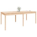 Table de jardin 203,5x100x76 cm bois massif de pin – Image 2