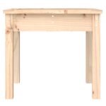 Banc de jardin 50x44x45 cm bois massif de pin – Image 2