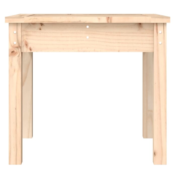 Banc de jardin 50x44x45 cm bois massif de pin – Image 2