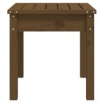 Banc de jardin marron miel 50x44x45 cm bois de pin massif – Image 3