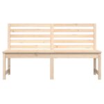 Banc de jardin 157,5 cm bois massif de pin – Image 2