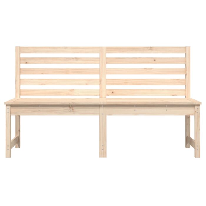 Banc de jardin 157,5 cm bois massif de pin – Image 2