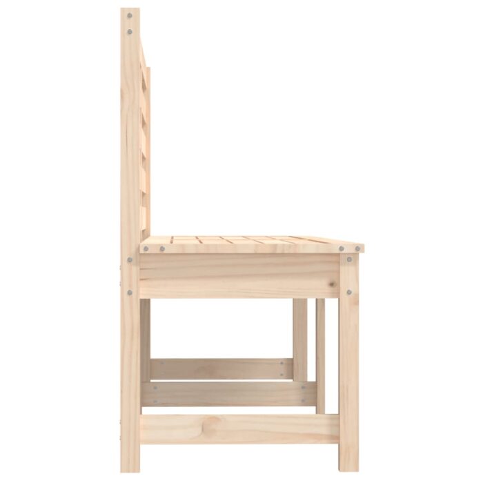 Banc de jardin 157,5 cm bois massif de pin – Image 3