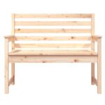 Banc de jardin 109x48x91,5 cm bois massif de pin – Image 2