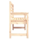 Banc de jardin 109x48x91,5 cm bois massif de pin – Image 3