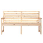 Banc de jardin 159,5x48x91,5 cm bois massif de pin – Image 2