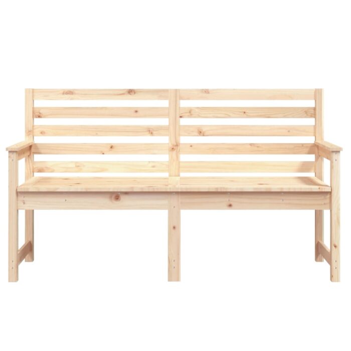 Banc de jardin 159,5x48x91,5 cm bois massif de pin – Image 2