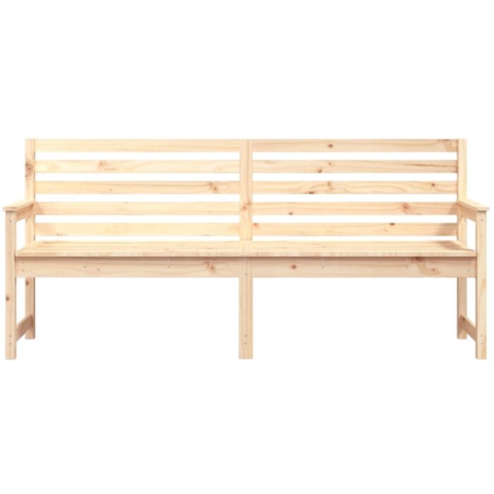 Banc de jardin 203,5x48x91,5 cm bois massif de pin – Image 2