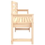 Banc de jardin 203,5x48x91,5 cm bois massif de pin – Image 3