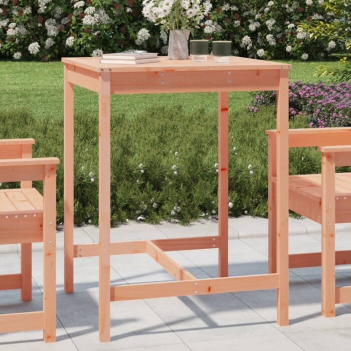 Table de jardin 82,5x82,5x110 cm bois massif de douglas – Image 1