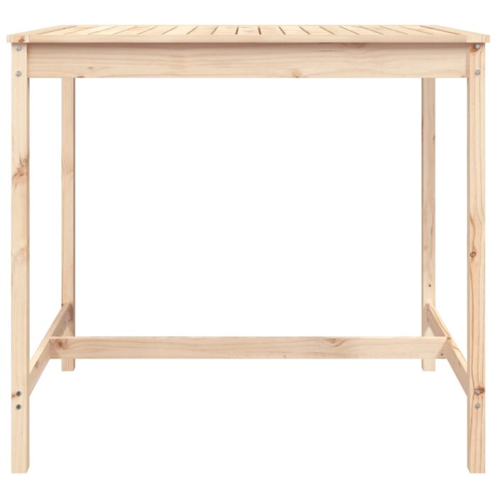 Table de jardin 121x82,5x110 cm bois massif de pin – Image 2