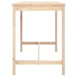 Table de jardin 121x82,5x110 cm bois massif de pin – Image 3