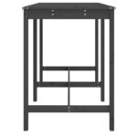 Table de jardin gris 159,5x82,5x110 cm bois massif de pin – Image 3