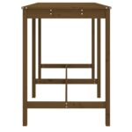 Table de jardin marron miel 159,5x82,5x110cm bois massif de pin – Image 3
