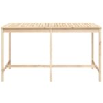 Table de jardin 203,5x90x110 cm bois massif de pin – Image 2