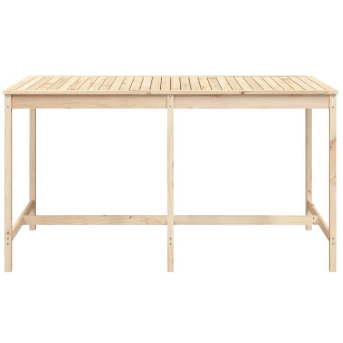 Table de jardin 203,5x90x110 cm bois massif de pin – Image 2