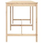 Table de jardin 203,5x90x110 cm bois massif de pin – Image 3