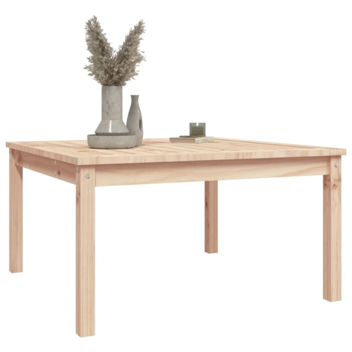Table de jardin 82,5x82,5x45 cm bois massif de pin – Image 2