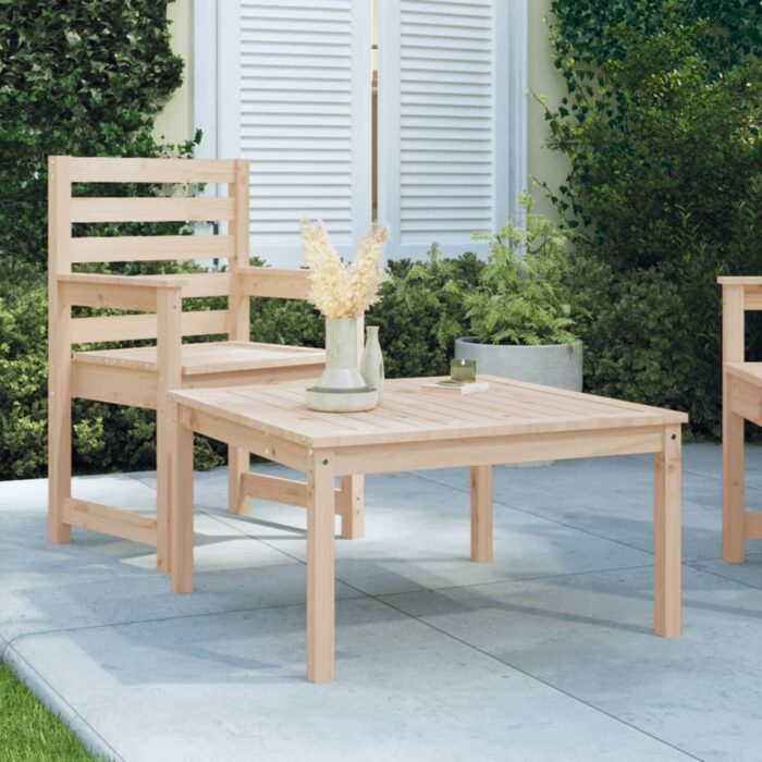 Table de jardin 82,5x82,5x45 cm bois massif de pin – Image 1