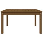 Table de jardin marron miel 82,5x82,5x45 cm bois massif de pin – Image 3