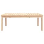 Table de jardin 121x82,5x45 cm bois massif de pin – Image 3