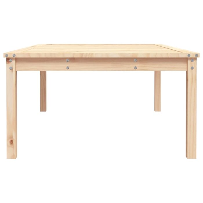 Table de jardin 121x82,5x45 cm bois massif de pin – Image 4